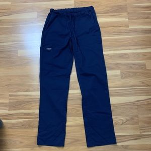 Navy Blue Cherokee Workwear Women's Scrub Pants Bottoms -WW020 Style- Size Small